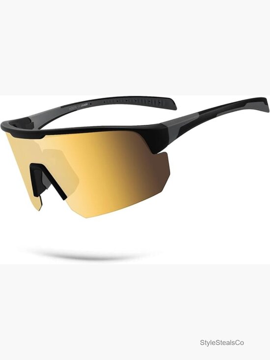 Lightweight Polarized Sports Sunglasses UV400 Wrap-Around for Running Cycling main image 5